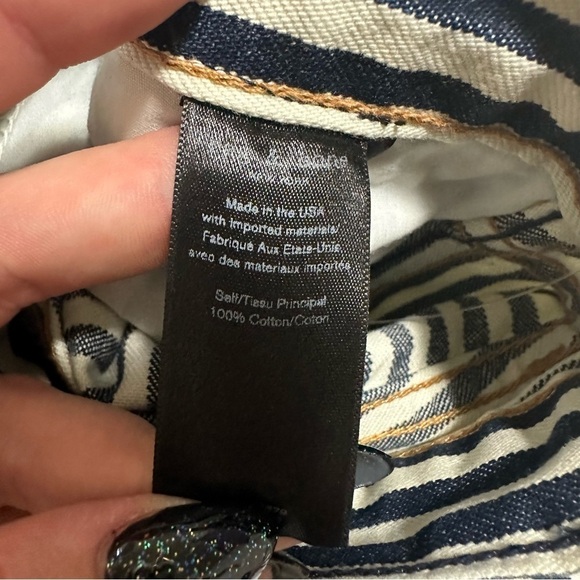 Rag & Bone Indigo Stripe Vintage Straight Jeans - Picture 10 of 10